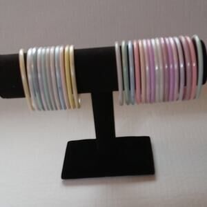 Vintage acrylic bracelets.  Fun and Fabulous.
